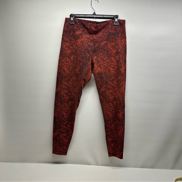 Lululemon wunder train high rise Women's Red/ black Leggings size 14 - Picture 3 of 10